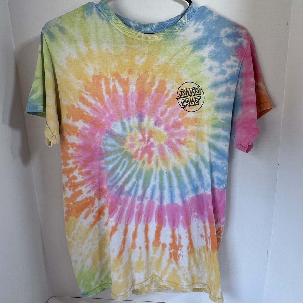 The Original Santa Cruz Skateboard cute, pretty, tie dye shirt size small